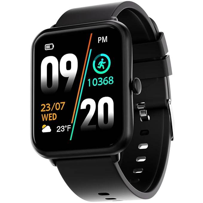 Fire-Boltt Ninja Call Pro Smart Watch Dual Chip Bluetooth Calling, 42.92mm (1.69 inch) HD Display (Black) - Rajputtrade
