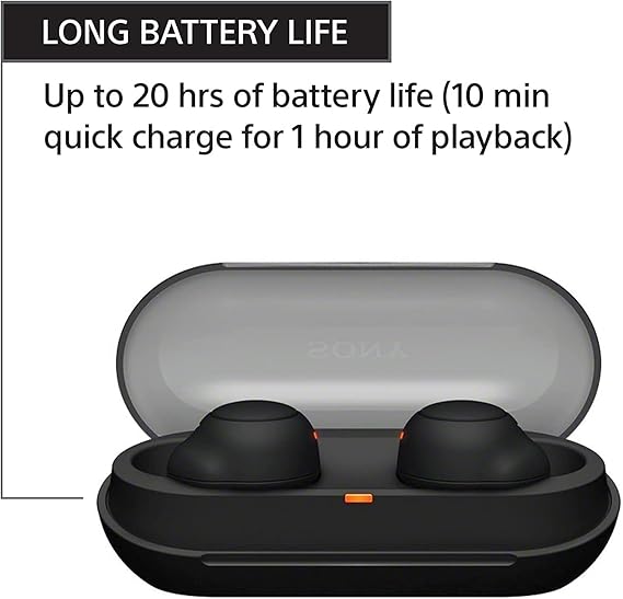 Sony WF-C500 Bluetooth Earbuds with Mic, TWS, Up to 20Hrs Battery (3 Color options)