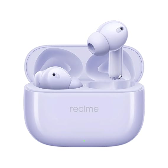 realme Buds T310 Truly Wireless in-Ear Earbuds with 46dB Hybrid ANC, Upto 40Hrs Battery and Fast Charging (White) - Rajputtrade