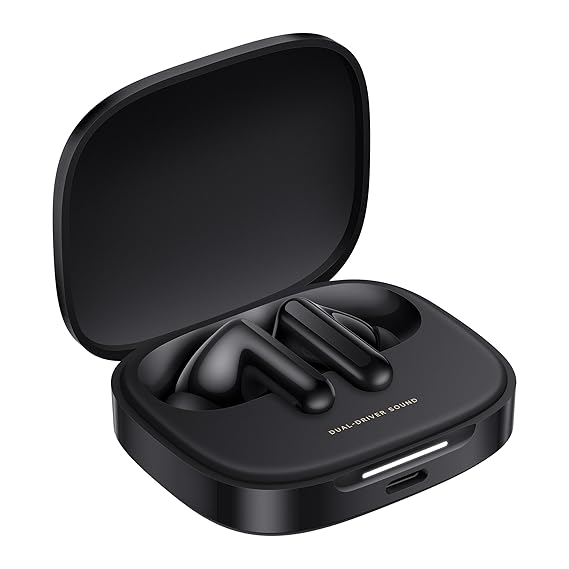 Redmi Buds 6, Dual Driver TWS in Ear Earbuds, 49dB Hybrid Active Noise Cancellation, 42 Hrs Playtime (Black) - Rajputtrade