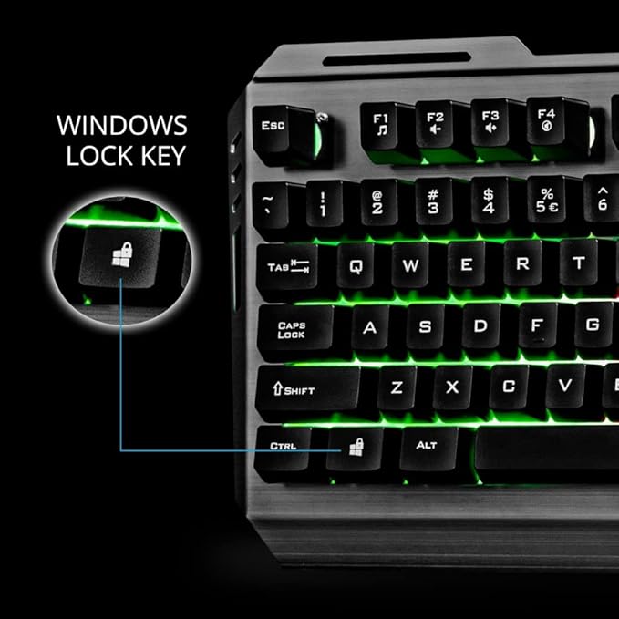 Zebronics Transformer Gaming Keyboard and Mouse Combo,Braided Cable,Durable Al body,Multimedia keys and Gaming Mouse with 6 Buttons, Multi-Color LED Lights, High-Resolution Sensor with 3200 DPI(Black) - Rajputtrade