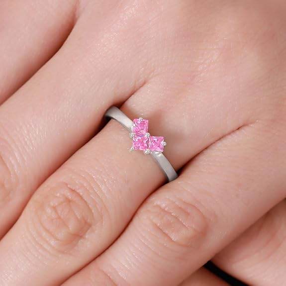 925 Sterling Silver Rhodium Plated Ring | Gift for Women and Girls | With Certificate of Authenticity and 925 Hallmark - Rajputtrade