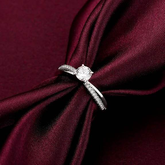 925 Silver Layered Ring Rose Gold 18k Gold Plated Rings | Stacking Ring | Statement Ring | Gifts for Women & Girls - Rajputtrade