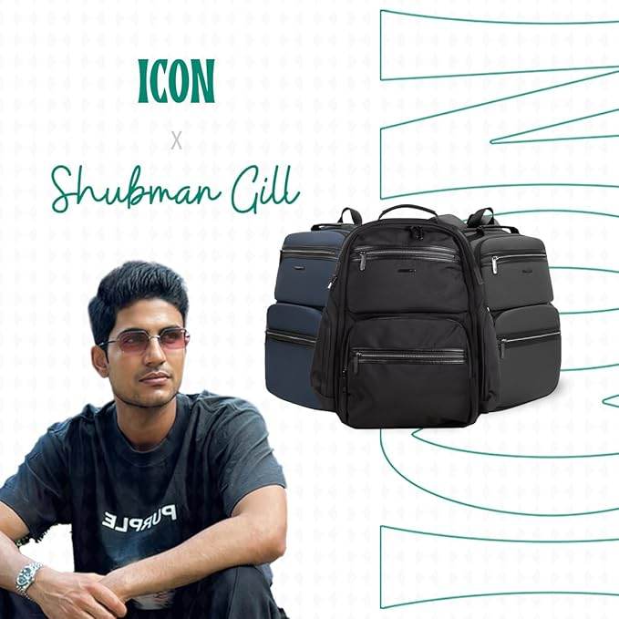ICON The Overnighter Laptop Backpack 30L | Durable Oxford Fabric, Fits 15.6" Laptops | USB Charging Port, Luggage Sleeve | Water-Resistant, Multipurpose Unisex Bag for Short Trips - Rajputtrade