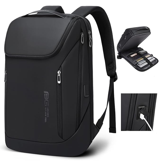 Red Lemon BANGE Captain 30L Business Smart Waterproof Backpack fit Upto 15.6 Inch Laptop Backpack with USB&Type-C Charging Port,Travel Durable Backpack for Men and Women - Rajputtrade