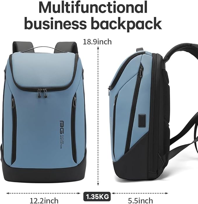 Red Lemon BANGE Captain 30L Business Smart Waterproof Backpack fit Upto 15.6 Inch Laptop Backpack with USB&Type-C Charging Port,Travel Durable Backpack for Men and Women - Rajputtrade