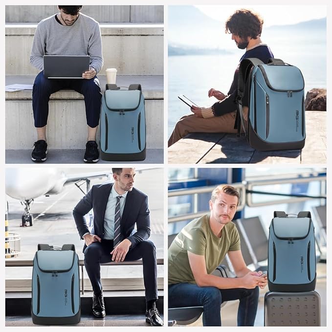 Red Lemon BANGE Captain 30L Business Smart Waterproof Backpack fit Upto 15.6 Inch Laptop Backpack with USB&Type-C Charging Port,Travel Durable Backpack for Men and Women - Rajputtrade