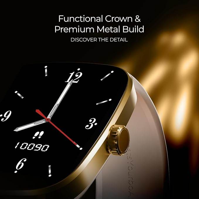 boAt Ultima Regal w/ 2.01”(5.10 cm) Crystal-Clear AMOLED Display, Fitness Smart Watch for Men & Women (Cherry Blossom) - Rajputtrade