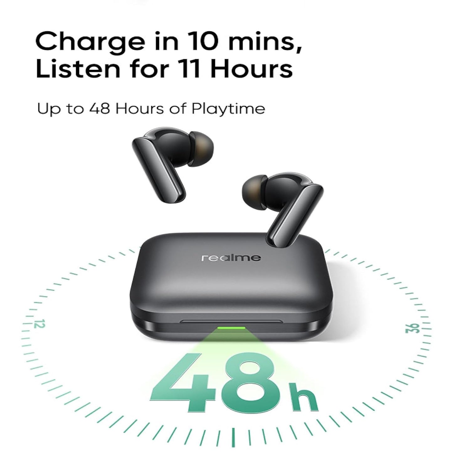 realme Buds Air 7 Pro with Ai Live Translation,11mm+6mm Dual-dac Driver,48 Hrs Playtime,53 dB ANC,LHDC,45Ms Low Latency,360° Spatial Audio,IP55 Dust & Water Resistant, BT 5.4 (4 Color options)