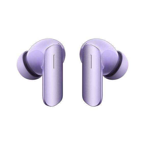 Realme Buds Air 7, 12.4mm Dynamic Bass Drivers,52Hrs Playtime, 52dB Hybrid ANC,6 Mic ENC, 45ms Low Latency, 360° Spatial Audio, Hi-Res LHDC, IP55 Dust & Water Resistant, BT v5.4 (Lavender Purple)