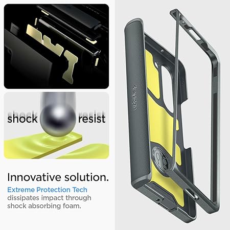 Spigen Slim Armor Pro for Samsung Galaxy Z Fold 5 Case, Galaxy Z Fold 5 Back Cover - TPU+PC (Abyss Green)