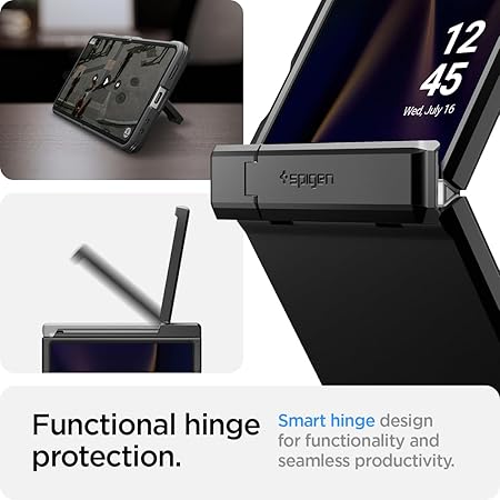 Spigen Tough Armor Pro MagFit for Samsung Galaxy Z Flip 7 Case, Galaxy Z Flip 7 Back Cover - TPU+PC|Black