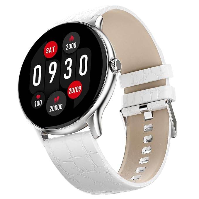 Fire-Boltt Phoenix Classic Smart Watch 1.39 inch Bluetooth Calling, Metal Body with 120+ Sports Modes, SpO2 (White) - Rajputtrade