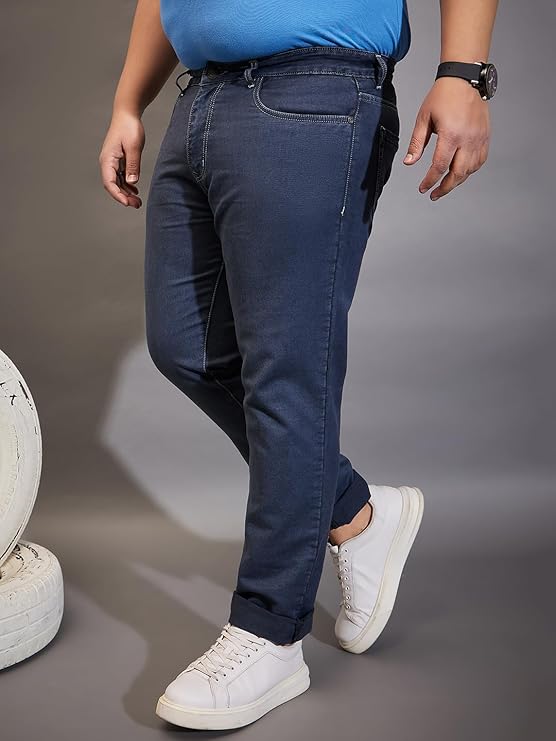 Men's Regular Fit Solid Jeans (Size 2XL) - Rajputtrade