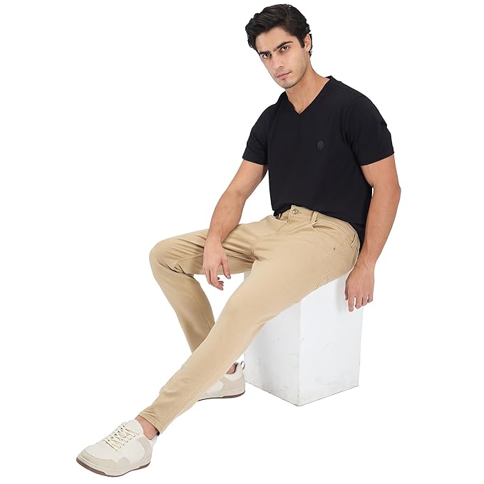 Spykar Brown Slim Fit Mid Rise Jeans for Men - Rajputtrade