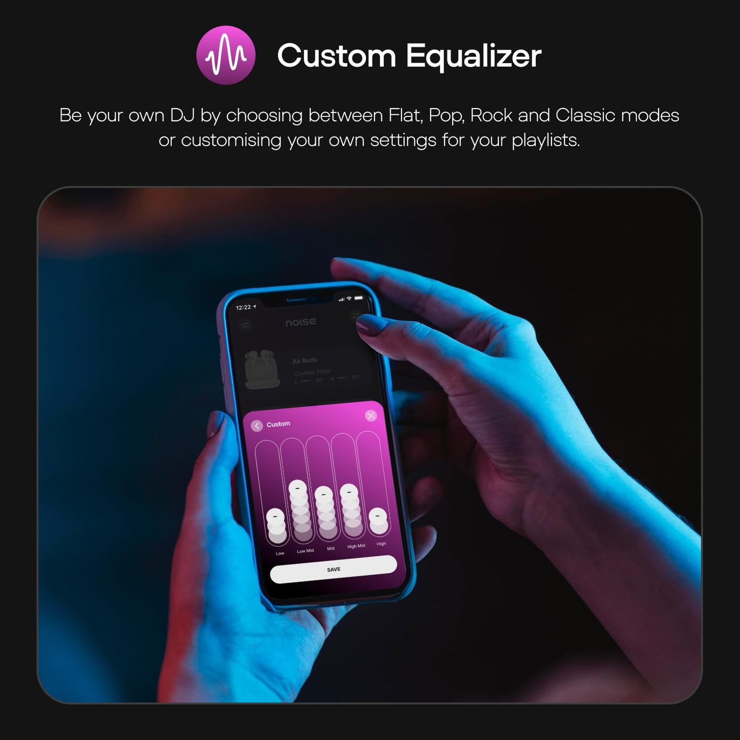 Noise Newly Launched Air Buds 6 in-Ear Bluetooth TWS - AI Enabled Smartbuds, ANC (up to 32db), Personalised App, in-Ear Detection, Voice Control, Google Fast Pair, BT v5.3(Charcoal Black) - Rajputtrade