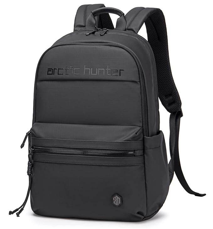 Arctic Hunter Compact Backpack for Men Women 21L Lightweight One-Day-Capacity 15.6" Laptop Bag Stylish Water-resistant Office Laptop Backpack for Casual College Daypack - Rajputtrade