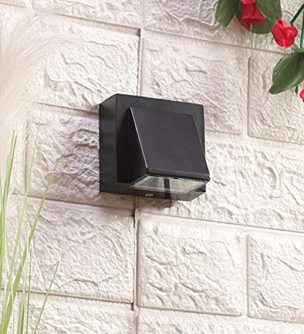 Wall Lights - 3W IP65 Waterproof Wall Lamp One Step Fancy LED Light for Wall 1 Way Outdoor Wall Lamps - Outdoor Wall Lights for Elevation,Garden & Patio Lights - (Warm White)-Pack of 1 - Rajputtrade