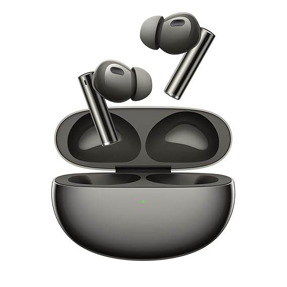 Ear Buds Air 6 Pro with Dual Drivers(11Mm+6Mmtweeter),40 Hrs Play Time,Fast Charge,50 Db ANC - Rajputtrade