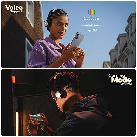 ZEBRONICS Duke 2 PRO, Wireless Headphone, 50 Hours Playback, ENC, Rapid Charging, Bluetooth v5.4, Call Function (Black) - Rajputtrade