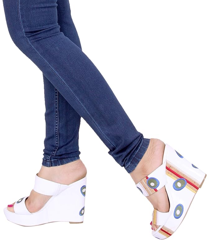 Stretchable Denim Pencil Fit Regular Fit High Waist Jeans for Women (Blue) -50 - Rajputtrade