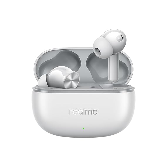 realme Buds T200 Lite Bluetooth in Ear Earbuds,4 Mic, AI ENC for Calls,48 Hours Total Playback with Fast Charging (Grey) - Rajputtrade