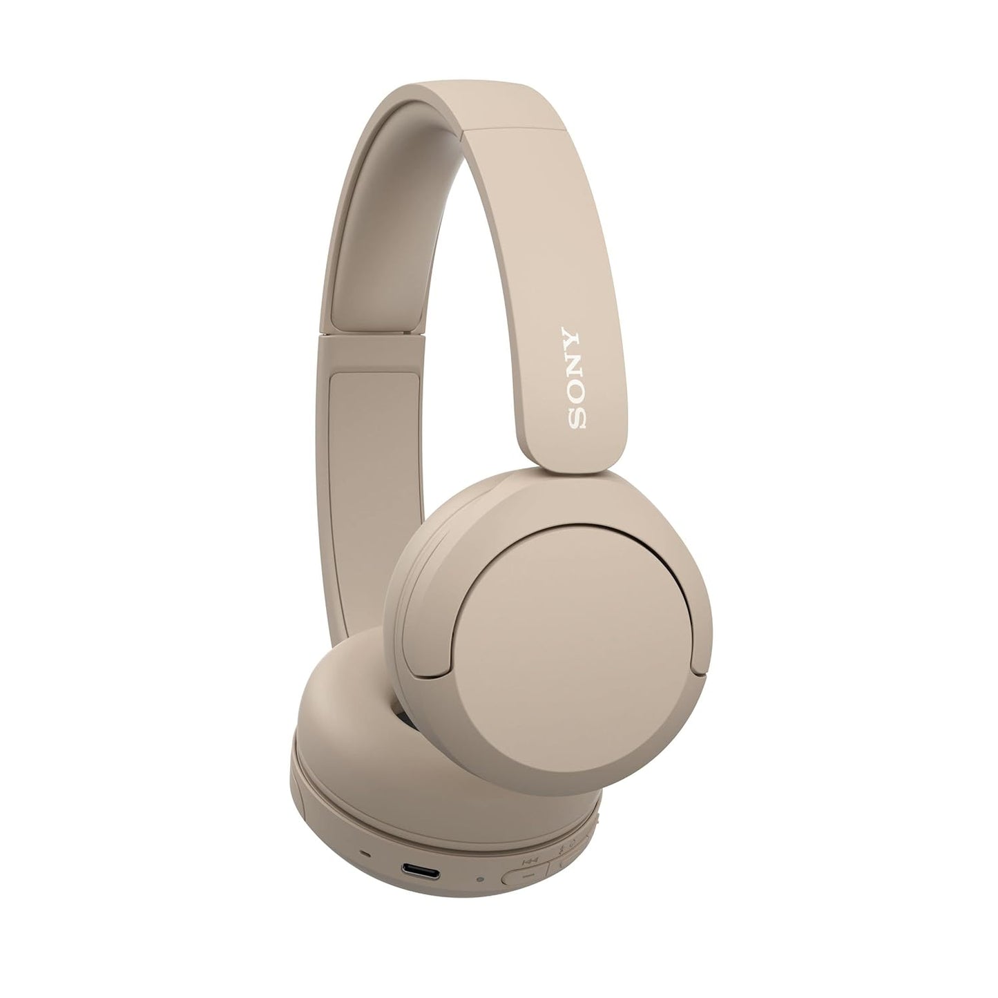 Sony WH-CH520 Wireless Bluetooth Headphones with Mic, Up to 50Hrs Battery, Voice Assistant, Customized EQ-Beige - Rajputtrade