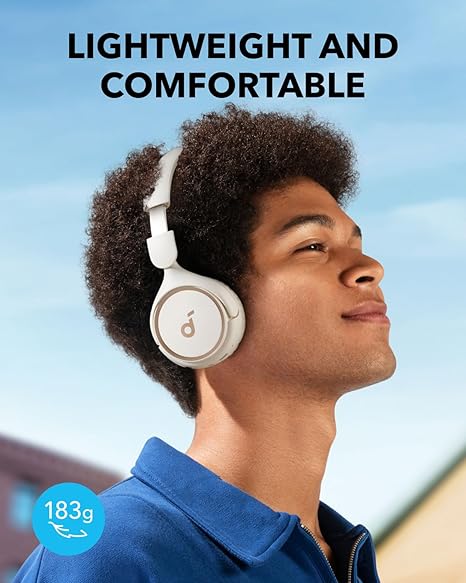 soundcore by Anker H30i Wireless On-Ear Headphones, Foldable Design, Pure Bass, 70H Playtime, Bluetooth 5.3 (White)