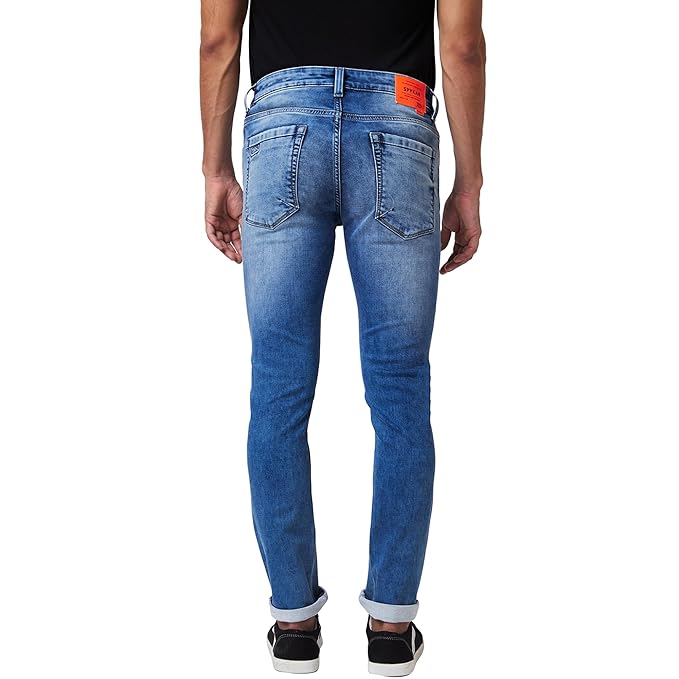 Spykar Low Rise Skinny Fit Blue Jeans for Men(Size 38) - Rajputtrade