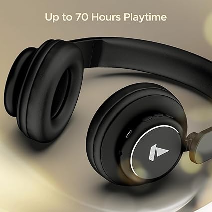 boAt Rockerz 450 Pro Bluetooth On Ear Headphones with Mic with 70 Hours Battery, 40Mm Drivers (Black)