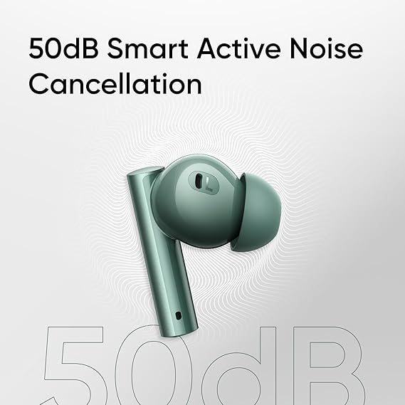realme Buds Air 6 TWS in Ear Earbuds with 12.4 Mm Deep Bass Driver, 40 Hours Play Time, Fast Charge, Bluetooth V5.3 (Forrest Green) - Rajputtrade