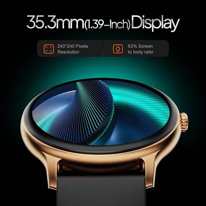 Fire-Boltt Phoenix Pro Smart Watch 1.39 inch Bluetooth Calling, Metal Body with 120+ Sports Modes, SpO2 (Gold Black) - Rajputtrade