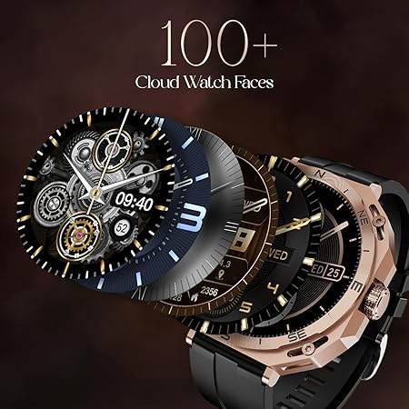 boAt Enigma Z20 Smart Watch w/ 1.51" (3.8 cm) HD Display, Luxurious Metal Body Design, IP68(Jet Black) - Rajputtrade