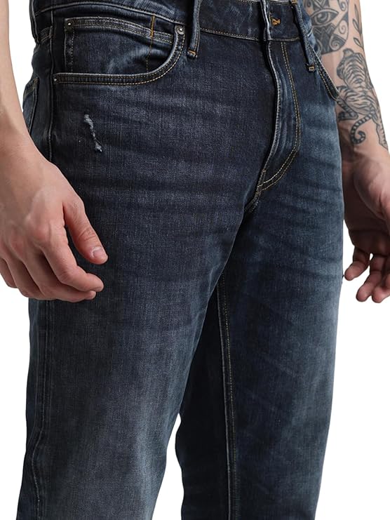 JACK & JONES Men's Regular Fit Mid Rise Jeans - Rajputtrade