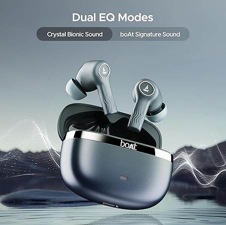 boAt Nirvana Ion ANC, Active Noise Cancellation(~32dB), 120Hrs Battery, App Support, Crystal Bionic Sound, 4Mics ENx, v5.3 Bluetooth Earbuds, TWS Ear Buds Wireless Earphones with mic (Blazing Comet) - Rajputtrade