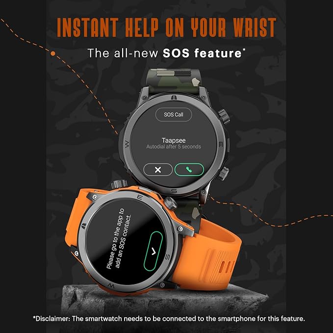 Newly Launched Noise Endeavour Rugged Design 1.46" AMOLED Display Smart Watch (Teal Blue) - Rajputtrade
