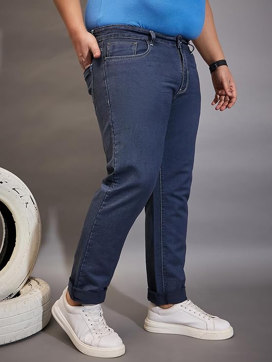 Men's Regular Fit Solid Jeans (Size 2XL) - Rajputtrade