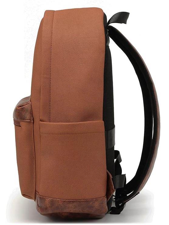 FUR JADEN Vegan Leather Stylish 15.6 Inch Laptop Backpack Travel Weekender Bag For Men Women - Rajputtrade
