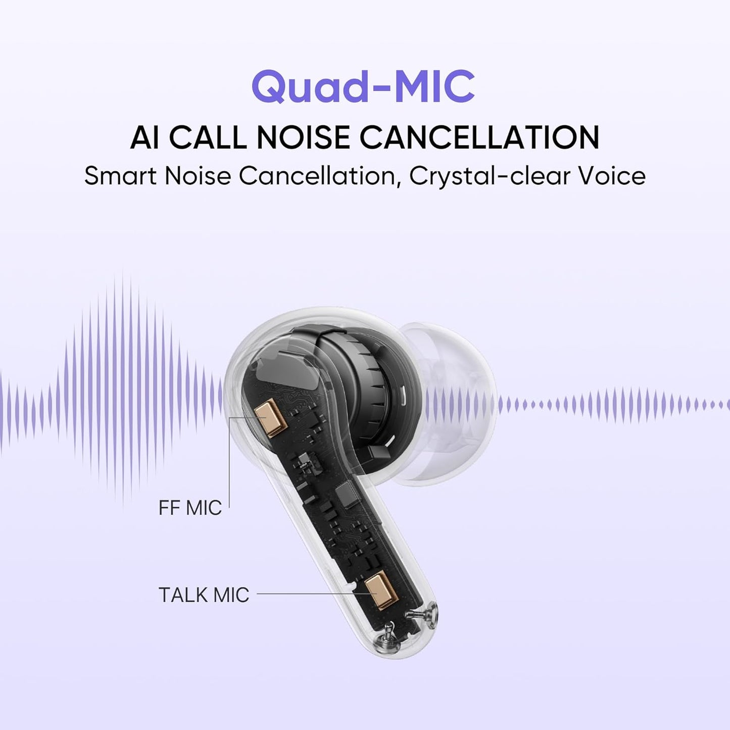 realme Buds T200 True Wireless Earbuds with Hi-Res Audio, 12.4mm Dynamic Bass Drivers, 32 dB ANC, Quad Mic, 45ms Latency, Upto 50 Hrs Playback (4 Color options)