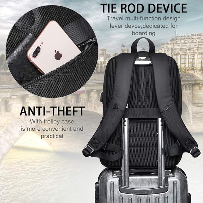 Red Lemon Swiss Cut Design 15.6" Laptop Backpack for Men and Women, Stylish 26L Capacity, USB Charging Port, Anti-Theft Pocket & Accessories Organizer - Rajputtrade