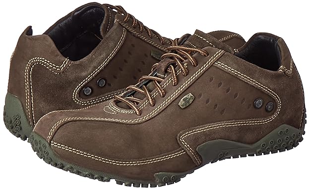 Woodland Men Lace Up Sneaker Shoes - BROWN - Rajputtrade
