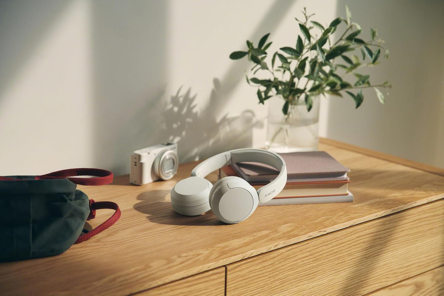 Sony WH-CH520 Wireless Bluetooth Headphones with Mic, Up to 50Hrs Battery, Voice Assistant, Customized EQ-White - Rajputtrade