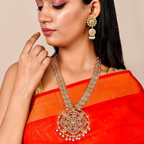 Bela Royal Long Necklace Set For Womens Jewellery Set - Rajputtrade