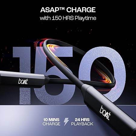 Boat Rockerz Trinity in Ear Earphones with 150H Playtime, ASAP™ Charge,IPX5,Dual Pairing - Rajputtrade