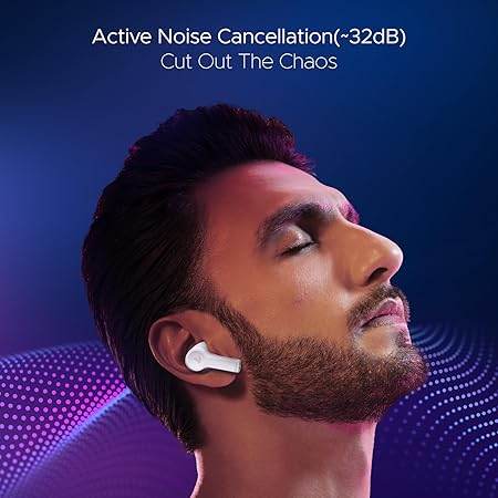 boAt Nirvana Lucid w/ 32 dB ANC, Multi-Point Connectivity, in-Ear Detection, 60HRS Playback, Hearables App, 4 Mics ENx, IPX5 Truly Wireless in Ear Earbuds, TWS Ear Buds(Zinc White) - Rajputtrade