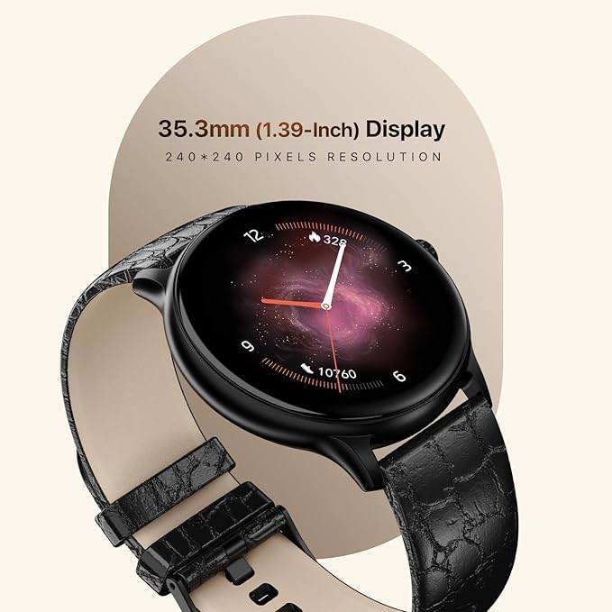 Fire-Boltt Phoenix Classic Smart Watch 1.39 inch Bluetooth Calling, Metal Body with 120+ Sports Modes, SpO2 (Black) - Rajputtrade