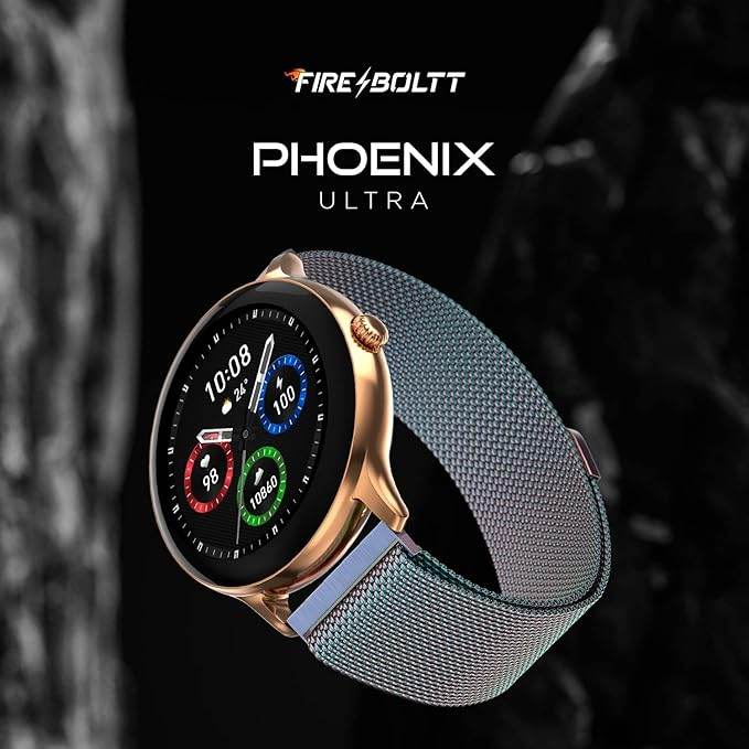 Fire-Boltt Phoenix Ultra Luxury Stainless Steel, Bluetooth Calling Smart Watch, SpO2 (Multicolor) - Rajputtrade