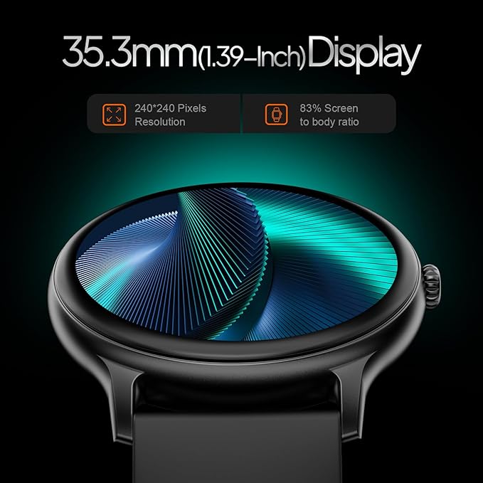 Fire-Boltt Phoenix Pro Smart Watch 1.39 inch Bluetooth Calling, Metal Body with 120+ Sports Modes, SpO2 (Black)