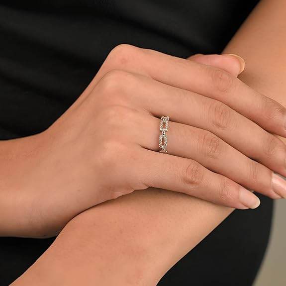 925 Sterling Silver Classy Ring | Gifts for Women & Girls | With 925 Stamp And Certificate Of Authenticity - Rajputtrade