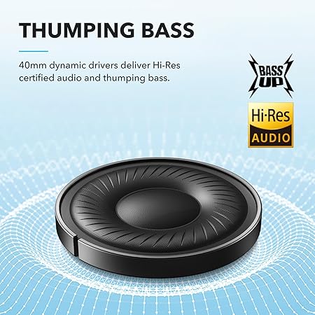soundcore by Anker Q20i Wireless Bluetooth Over-Ear Headphones with Hybrid Active Noise Cancelling, 40h Playtime in ANC Mode, Hi-Res Audio (3 color options)
